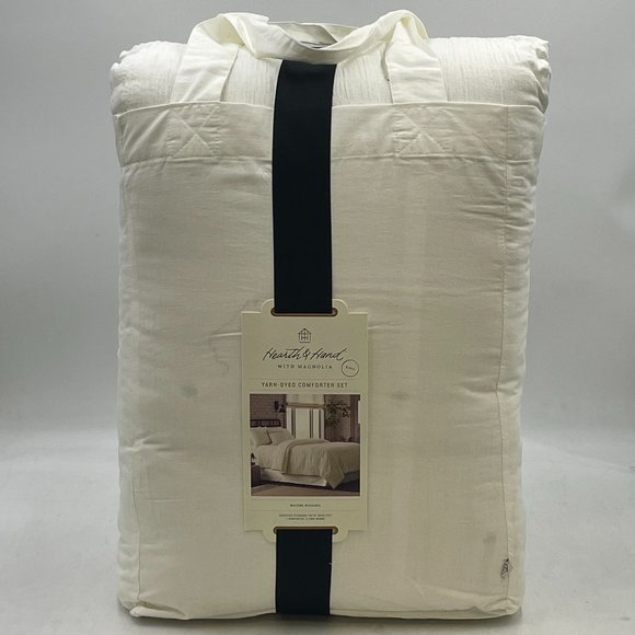 Hearth & Hand Bedding Heart Hand With Magnolia Yarndyed 3 Piece